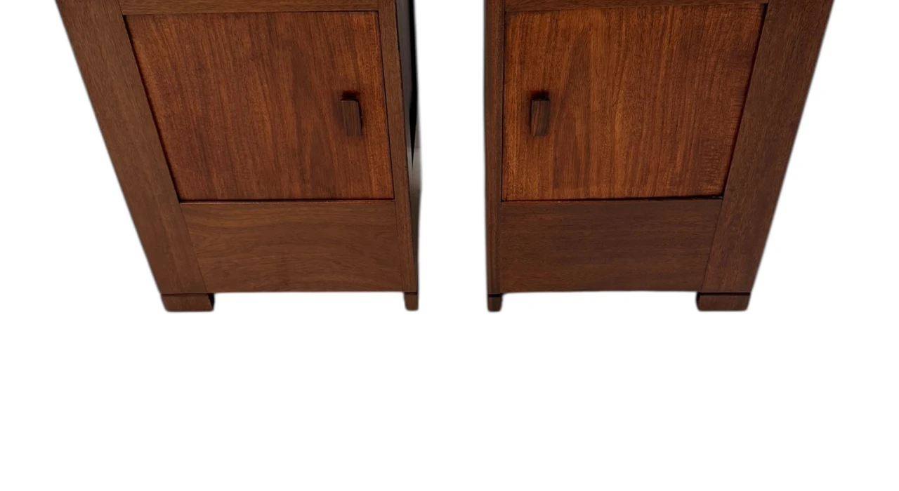 Art Deco Modernist Nightstands by J.A. Muntendam for L.O.V. Oosterbeek, 1920s 2